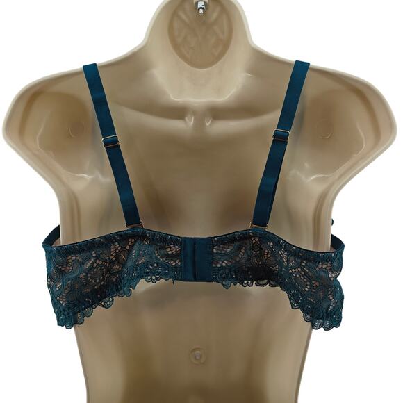 Soma Balconette Unlined Bra with Lace Green 38D - Picture 3 of 3